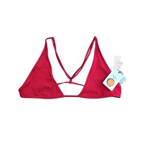 Women's Red Triangle Bikini Top - Unbranded